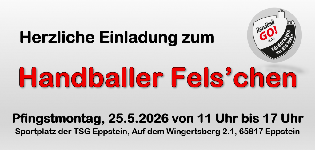 Einladung zum Handball Fels’chen am 25.05.2026