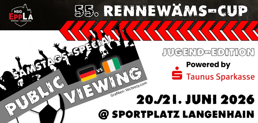 55. Rennewäms-Cup 2026: Spielpläne online und Public Viewing samstags (WM 2026: GER – CIV)