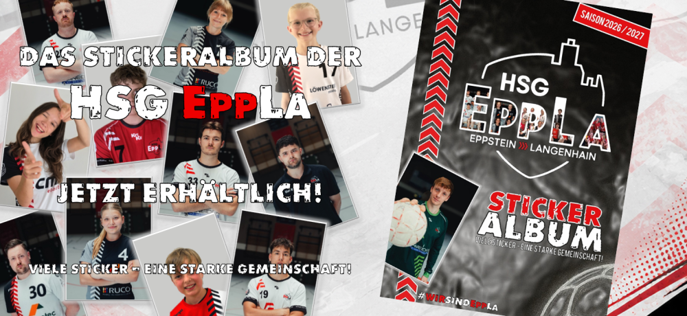 Sammelfieber bei der HSG EppLa: Das erste eigene Stickeralbum ist da!